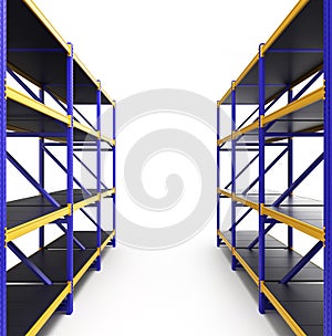 Shelving gravity for pallets