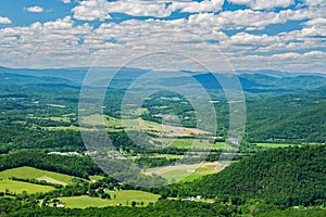 Shenandoah Valley and Mills Gap from the Blue Ridge Parkway