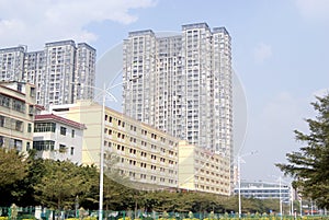 Shenzhen, china: city roads and buildings