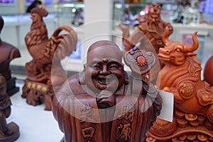 Shenzhen, China: wood carving