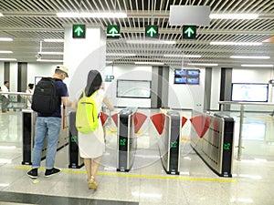 Shenzhen Metro Line 11, Baoan subway station indoor landscape