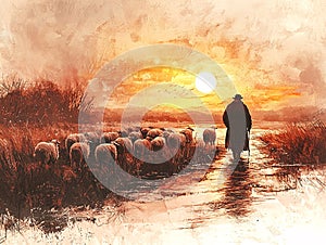 Sunset Shepherd