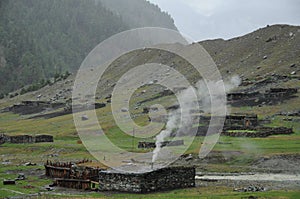Shepherds hut in the mountains