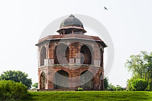 Sher mandal inside purana qila complex in Delhi.