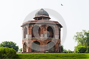 Sher mandal inside purana qila complex in Delhi. photo