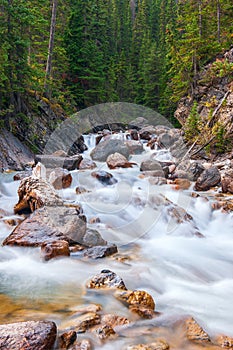 Sherbrooke Creek in Yoho National Park.Alberta.Canada