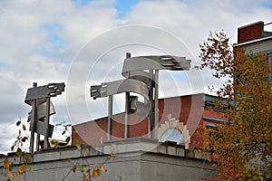 Sherbrooke Downtown Frontenac street Artwork Une celebration... de l\'eau a la lumiere