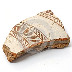 Sherd isolated on white background