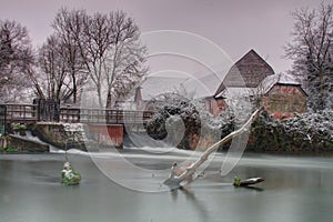 Sherfield On Loddon after Snowfall