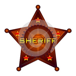Sheriff abstract badge