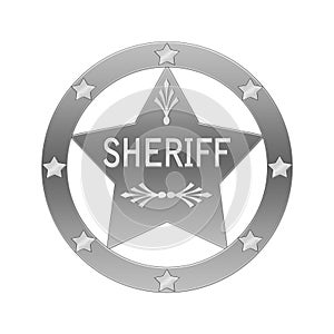 Sheriff abstract badge