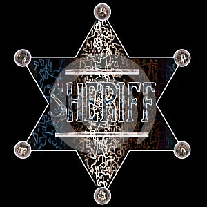 Sheriff Badge Abstract
