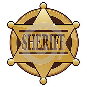 Sheriff Badge Icon photo