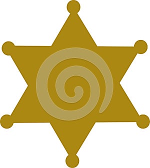 Sheriff badge star