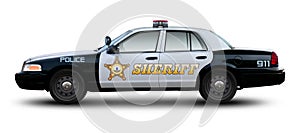 Sheriff car side view.