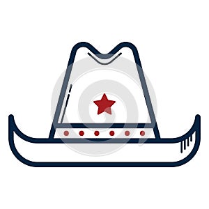 sheriff hat. Vector illustration decorative design