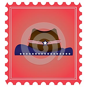 sheriff hat. Vector illustration decorative design