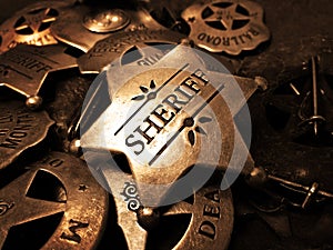 Sheriff's Badge Tin Star Law Enforcement photo