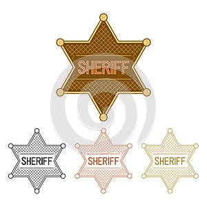 Sheriff`s Star photo