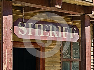 Sheriff Sign Office far west stage exterior building