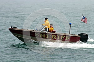 Sheriffs Boat On Patrol photo