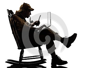 Sherlock holmes silhouette computing