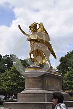 Sherman Monument from Grand Army Plaza in Midtown Manhattan New York City from United States