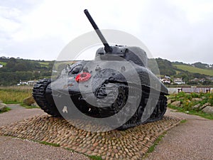 Sherman tank war memorial