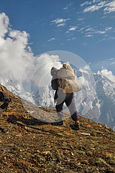 Sherpa in Himalayas