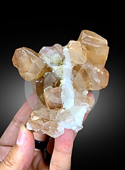 sherry brown topaz crystals mineral specimen from skardu Pakistan