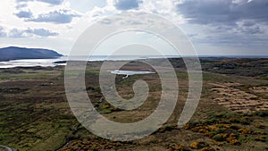 Sheskinmore lake between Ardara and Portnoo in Donegal - Ireland.