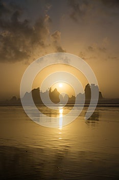 Shi Shi Beach Sunset Olympic National Park