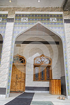 Shia mosque in village Ganish (Ganesh) near Karimabad in Hunza valley, Pakistan photo