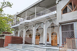 Shia mosque in village Ganish (Ganesh) near Karimabad in Hunza valley, Pakistan photo
