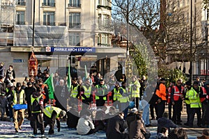 Shia Muslims gather in Marble Arch London