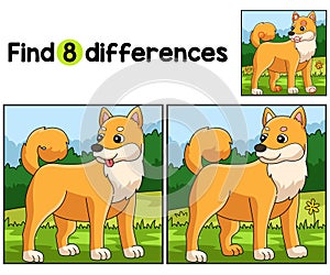 Shiba Inu Dog Find The Differences