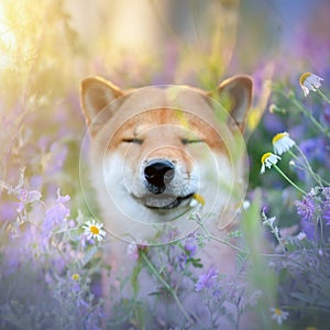 Shiba Inu dog outdoor