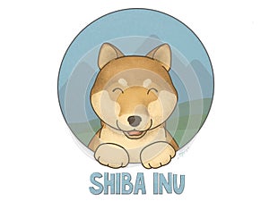 Shiba Inu in fields and mountains