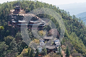 Shibaoshan Mountain(Shibaoshan Shiku). a famous historical site of Jianchuan, Yunnan, China.