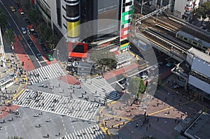 Shibuya crossing in Tokyo photo