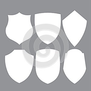 Shield Armor Set icon Logo Mascot on black background 1