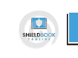 shield book education logo template