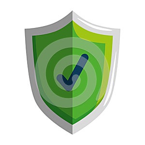 Shield with check symbol