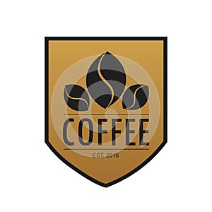 Shield Coffee Logo Template
