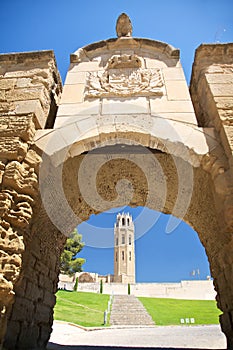 Shield door at Lleida cathedral