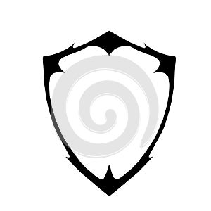 Shield and emblem on a white background  vector illustration