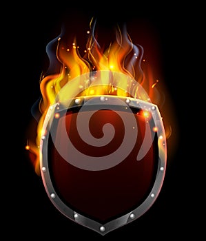 Shield in Flames