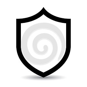 Shield frame vector icon