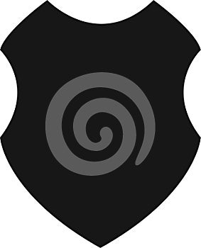 Shield icon. Protect shield security. Badge quality symbol. Logo or emblem. Protection and safeguard symbol