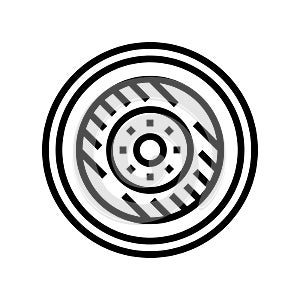 shield kingdom medieval heraldry line icon vector illustration photo